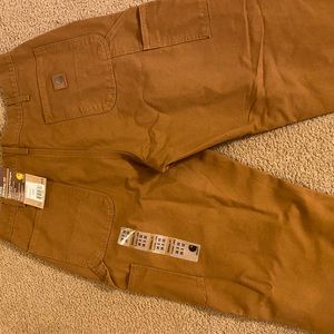 Carhartt Duck Worked Dungaree Flannel Lined pants